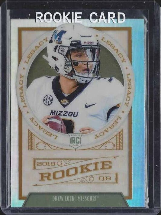 DREW LOCK 2019 PANINI LEGACY SILVER HOLO PRIZM ROOKIE RC #163