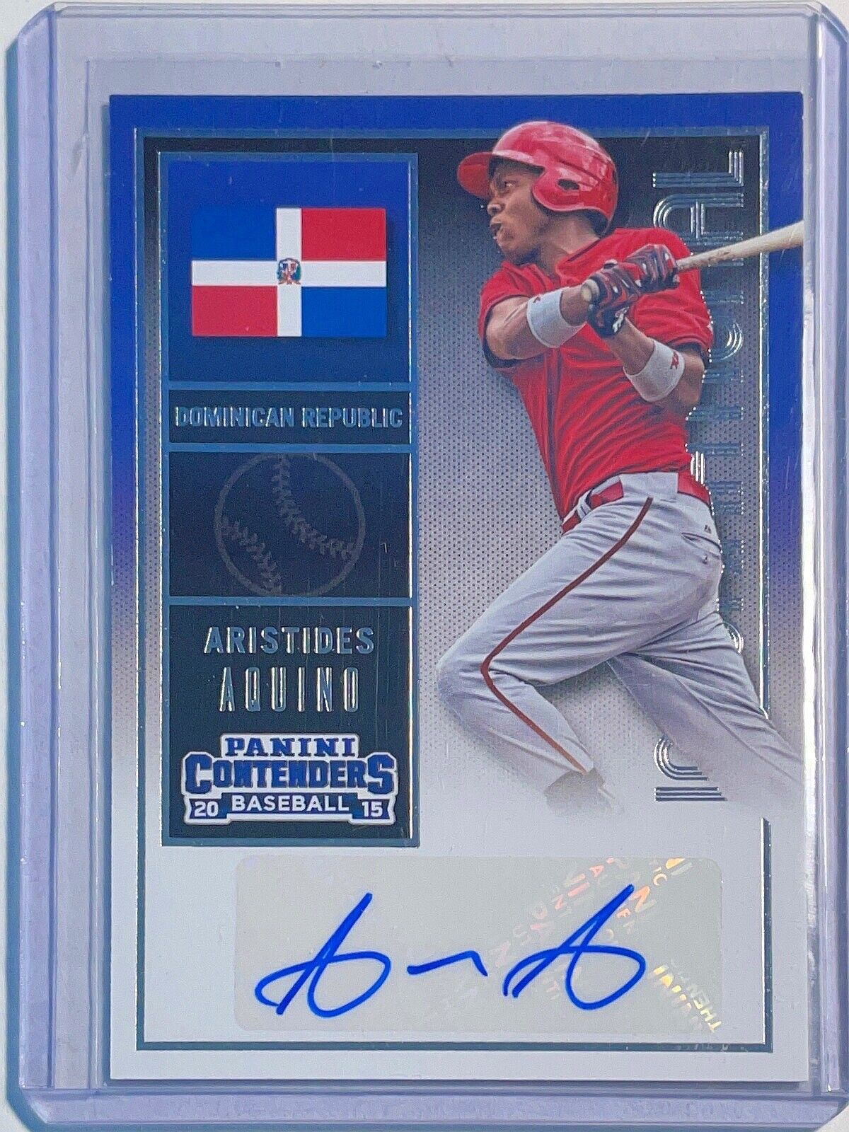 ARTISTIDES AQUINO 2015 PANINI CONTENDERS PROSPECT AUTO #16