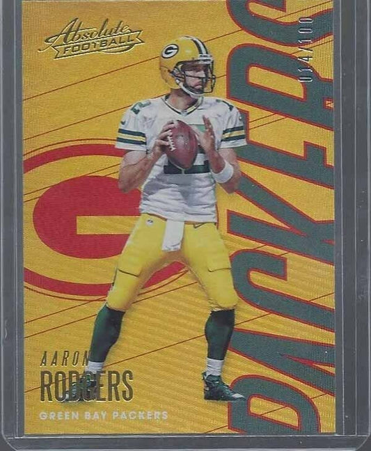 AARON RODGERS 2018 ABSOLUTE RED #D 14/100