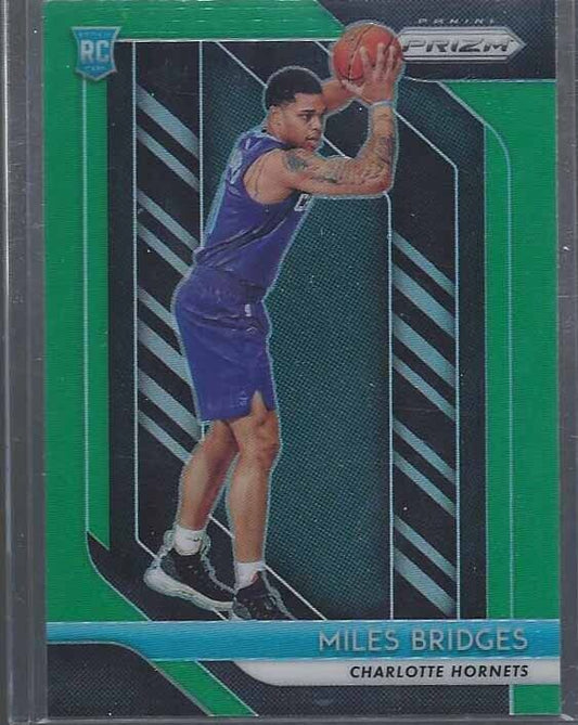 MILES BRIDGES 2018-19 PANINI PRIZM GREEN ROOKIE PRIZMS RC #278
