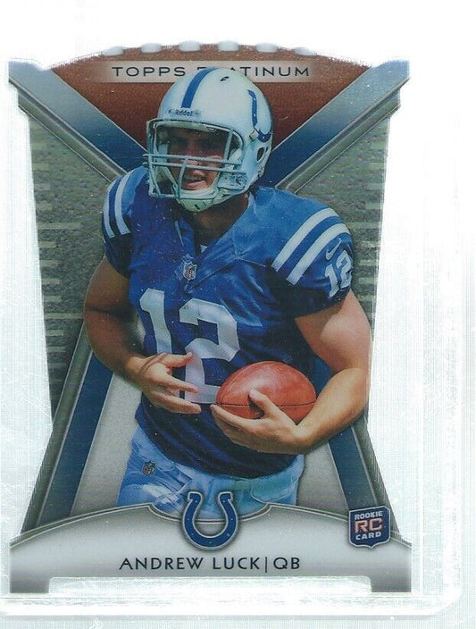 ANDREW LUCK 2012 TOPPS PLATINUM DIE CUT REFRACTOR ROOKIE RC