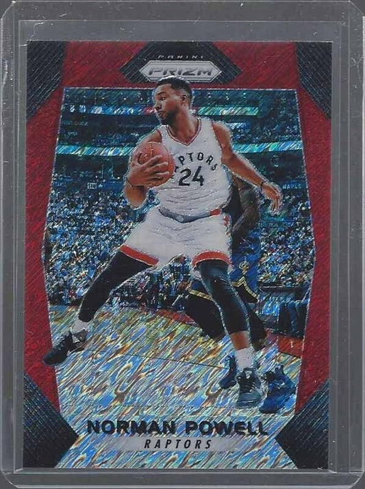 NORMAN POWELL 2017-18 PANINI PRIZM RED SHIMMER FIRST OFF THE LINE PRIZMS #D 2/8