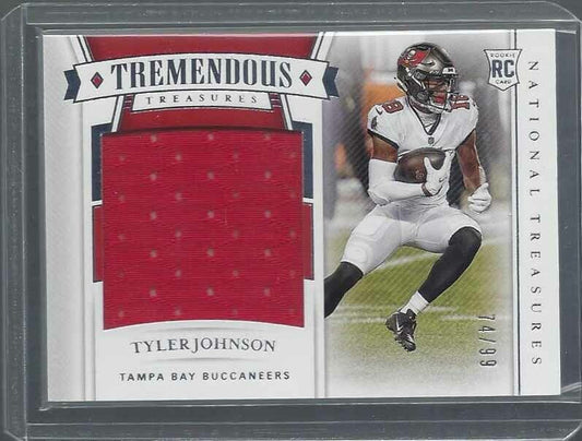 TYLER JOHNSON 2020 PANINI NATIONAL TREASURES TREMENDOUS JUMBO JERSEY RC #D 74/99
