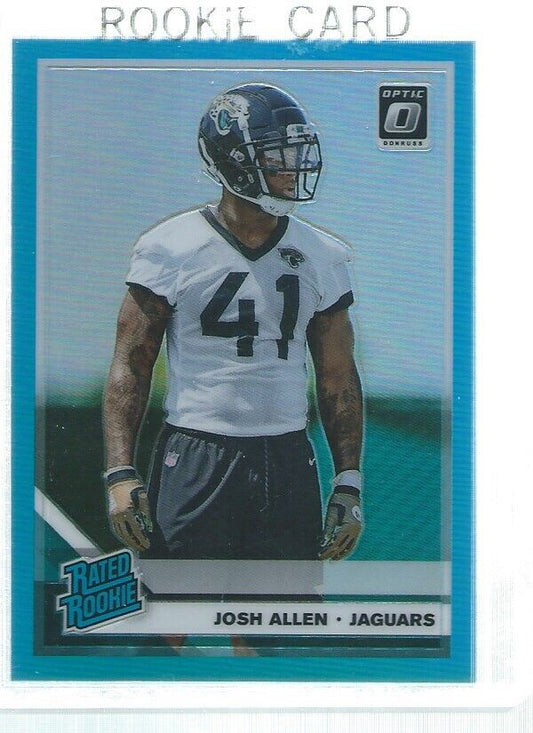 JOSH ALLEN 2019 DONRUSS OPTIC HOLO RATED ROOKIE LIGHT BLUE RC #D 172/299