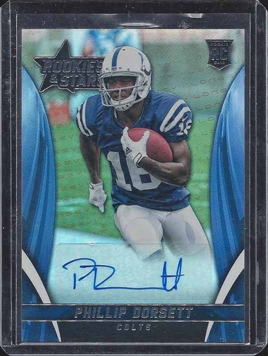 PHILLIP DORSETT 2015 ROOKIES & STARS LONGEVITY COLTS ROOKIE AUTO RC
