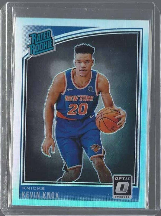 KEVIN KNOX 2018-19 DONRUSS OPTIC SILVER HOLO ROOKIE RC SP #190