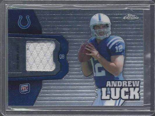 ANDREW LUCK 2012 TOPPS CHROME COLTS ROOKIE JERSEY RC #1