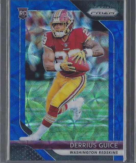 DERRIUS GUICE 2018 PANINI PRIZM BLUE SCOPE PRIZMS ROOKIE RC #D 93/99