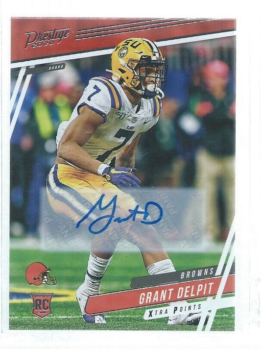 GRANT DELPIT 2020 PRESTIGE XTRA POINTS AUTO RC #239
