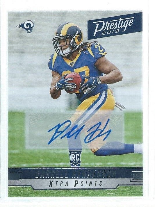 DARRELL HENDERSON 2019 PRESTIGE XTRA POINTS AUTO RC #209
