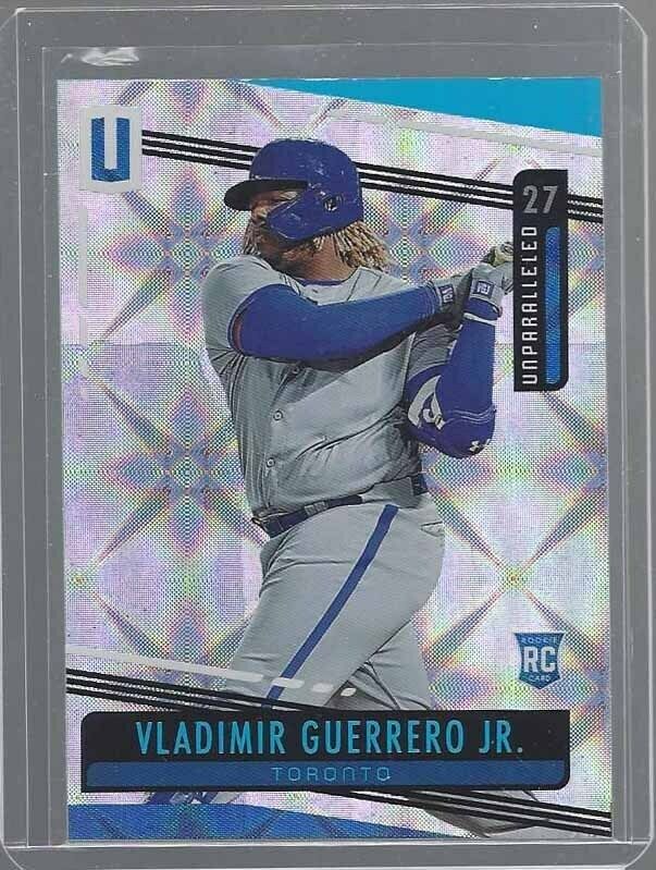 VLADIMIR GUERRERO 2019 PANINI UNPARALLELED GALACTIC ROOKIE RC SSP #27