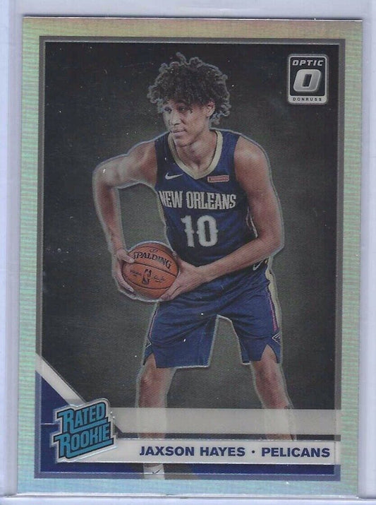 JAXSON HAYES 2019-20 DONRUSS OPTIC SILVER HOLO RATED ROOKIE RC #190