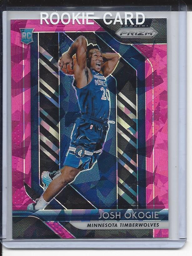 JOSH OKOGIE 2018-19 PANINI PRIZM PINK ICE ROOKIE PRIZMS RC #37