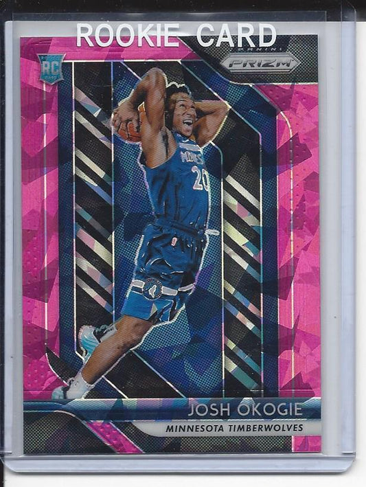 JOSH OKOGIE 2018-19 PANINI PRIZM PINK ICE ROOKIE PRIZMS RC #37