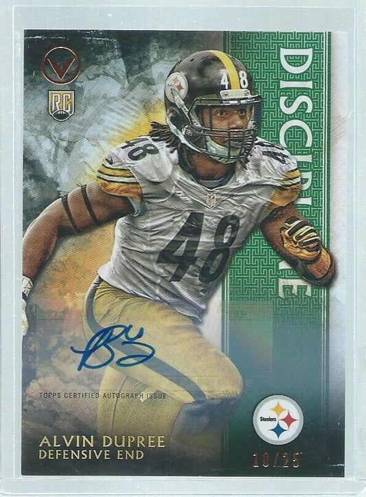ALVIN DUPREE 2015 TOPPS VALOR DISCIPLINE GREEN AUTO RC #D 10/25