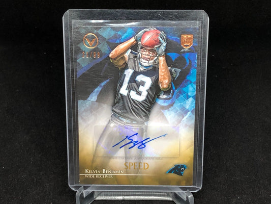 KELVIN BENJAMIN 2014 TOPPS VALOR SPEED ROOKIE AUTO RC #D 21/99