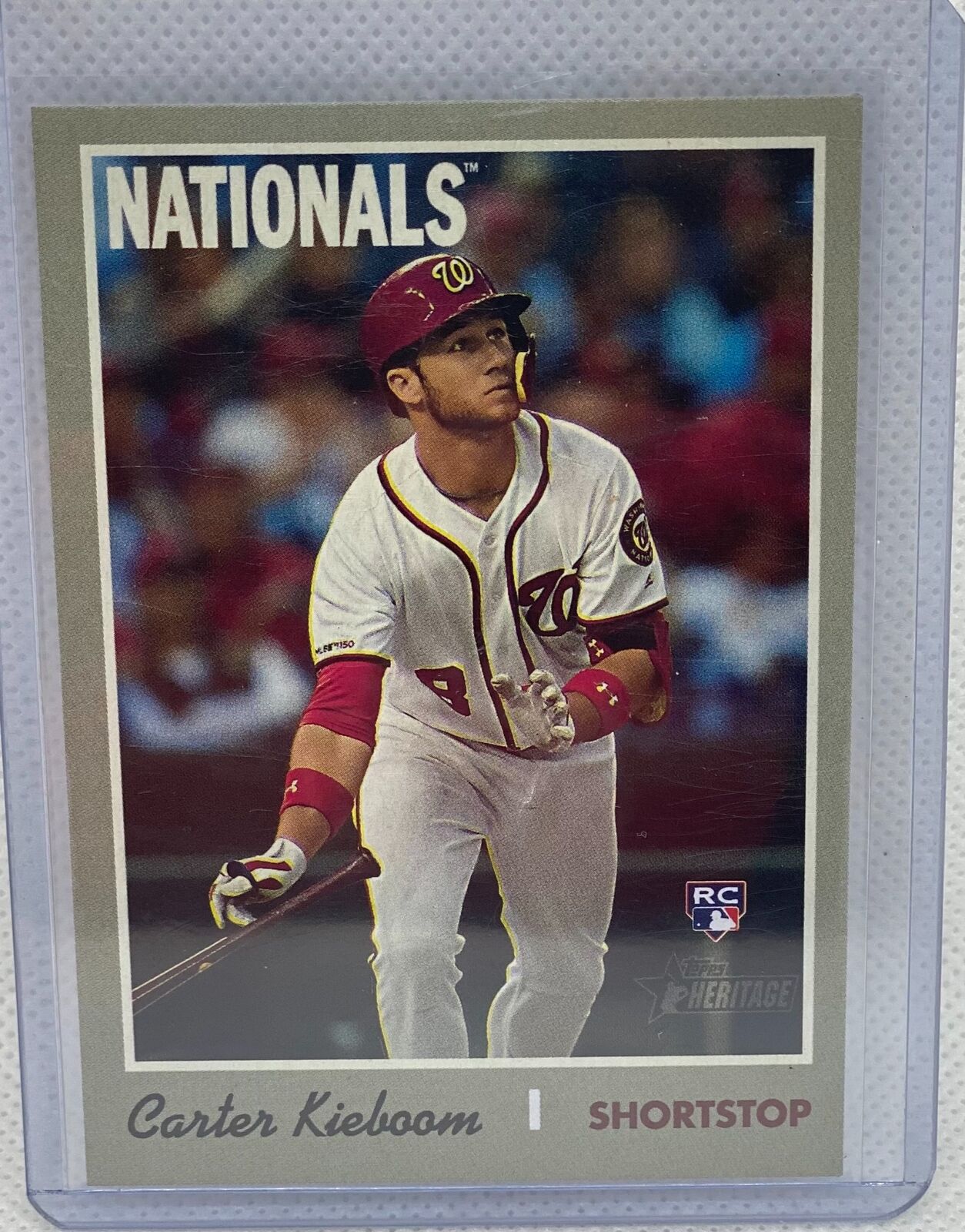 CARTER KIEBOOM 2019 TOPPS HERITAGE ACTION RC #523