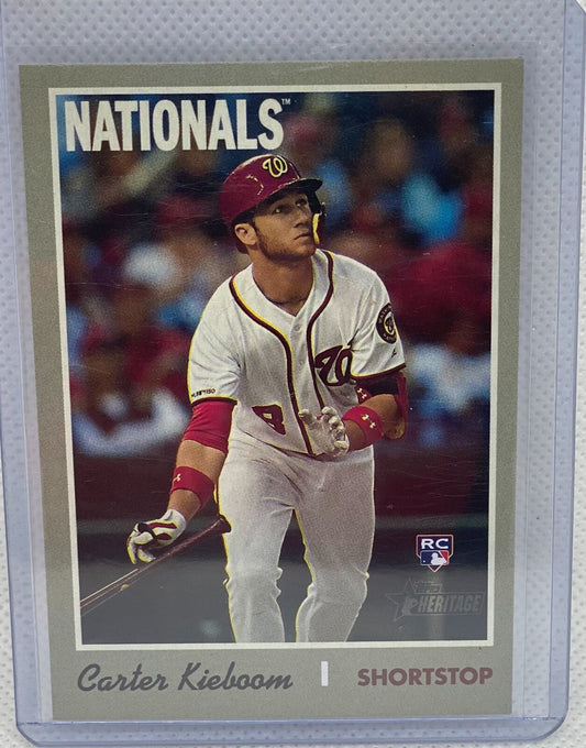 CARTER KIEBOOM 2019 TOPPS HERITAGE ACTION RC #523