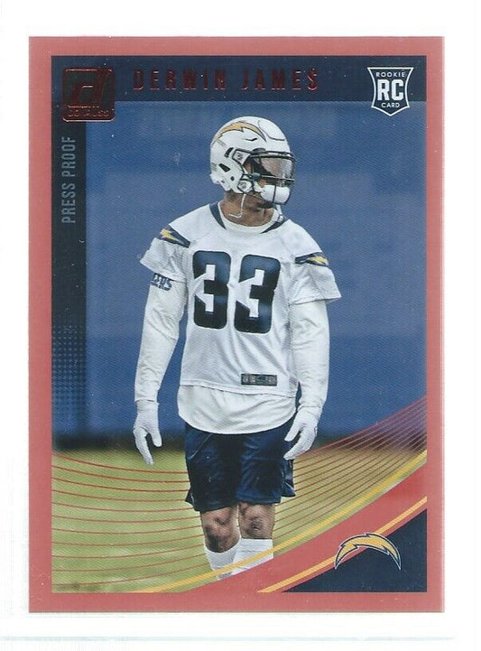 DERWIN JAMES 2018 DONRUSS PRESS PROOF RED ROOKIE RC #358