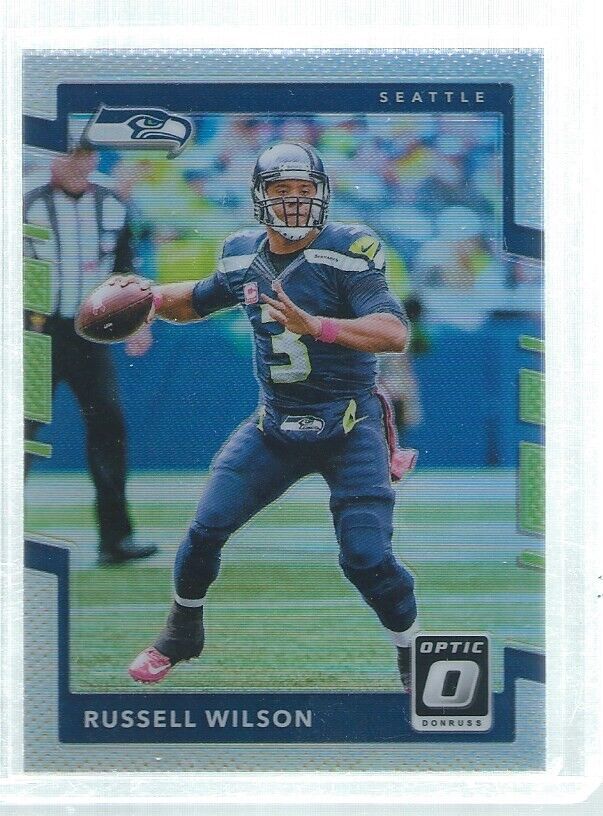 RUSSELL WILSON 2017 DONRUSS OPTIC SILVER HOLO #6