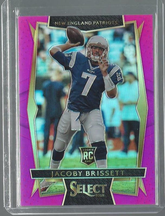 JACOBY BRISSETT 2016 PANINI SELECT PINK PRIZM ROOKIE RC #D 15/15