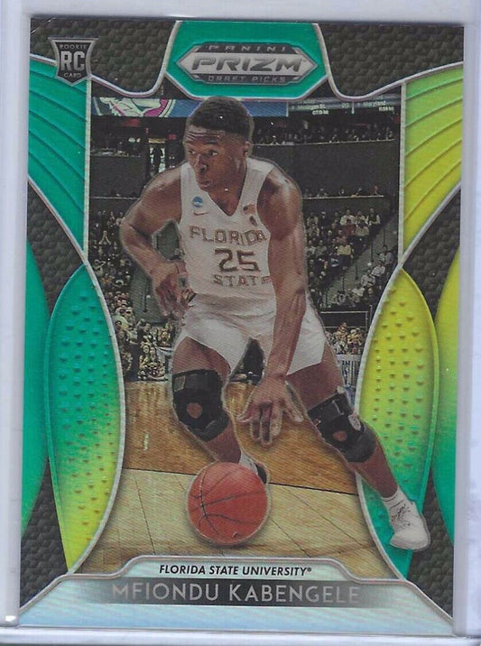 MFIONDU KABENGELE 2019-20 PANINI PRIZM DRAFT PICKS GREEN YELLOW ROOKIE RC /249