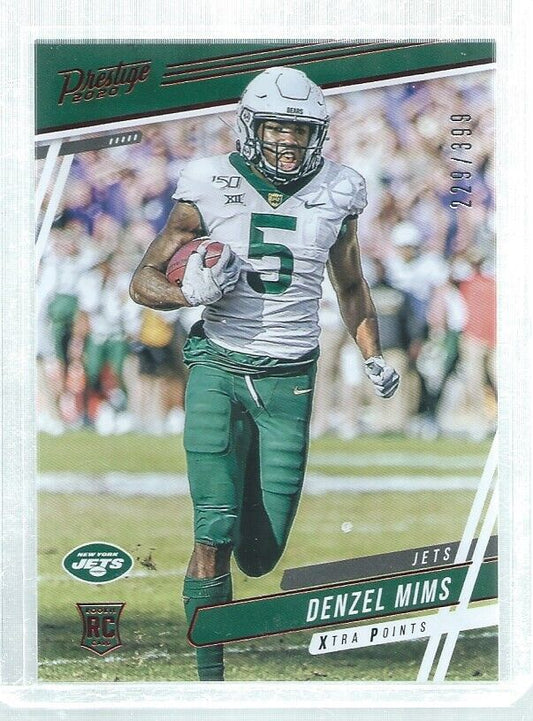 DENZEL MIMS 2020 PRESTIGE XTRA POINTS RED ROOKIE RC #D 229/399