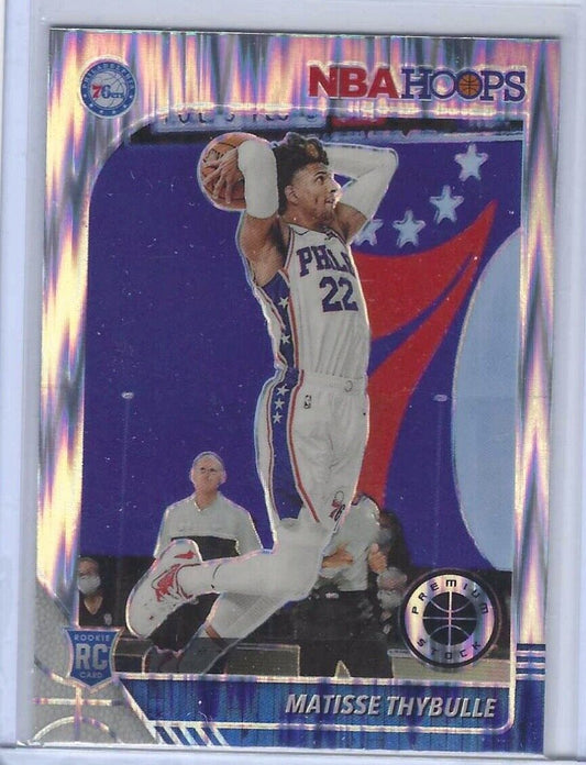 MATISSE THYBULLE 2019-20 NBA HOOPS PREMIUM STOCK FLASH PRIZM ROOKIE RC #239