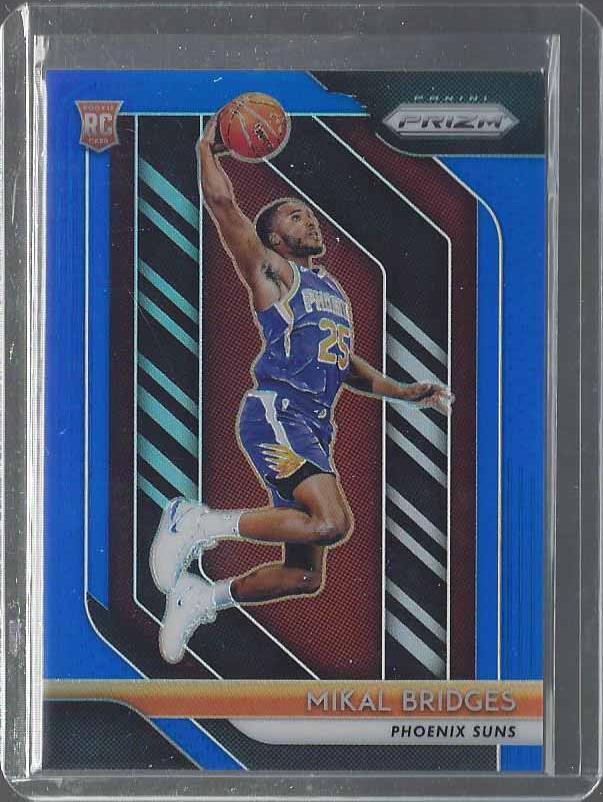 MIKAL BRIDGES 2018-19 PANINI PRIZM BLUE ROOKIE PRIZMS RC #D 63/199