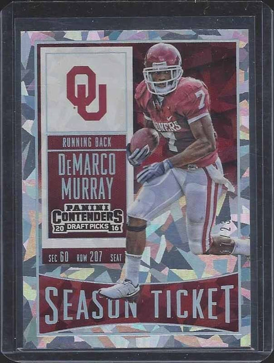 DEMARCO MURRAY 2016 PANINI CONTENDERS DRAFT PICKS OKLAHOMA CRACKED ICE #D 17/23