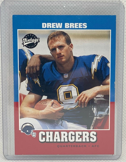 DREW BREES 2001 UPPER DECK VINTAGE TRUE ROOKIE RC #251