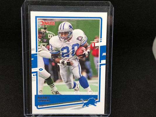 BARRY SANDERS 2020 DONRUSS AQUEOUS TEST CARD #102