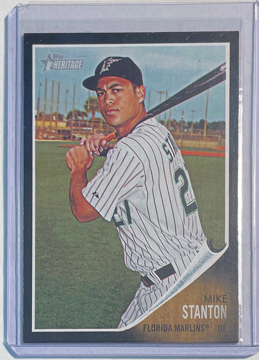 MIKE STANTON 2011 TOPPS HERITAGE BLACK BORDER #C64