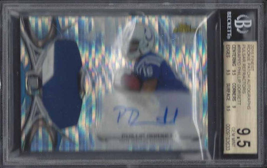PHILLIP DORSETT 2015 FINEST PULSAR REFRACTOR RPA PATCH AUTO RC /35 BGS 9.5 10 AU