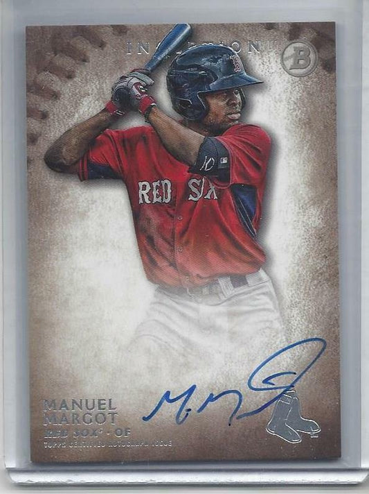 MANUEL MARGOT 2015 BOWMAN INCEPTION PROSPECTS ON CARD PROSPECT AUTO