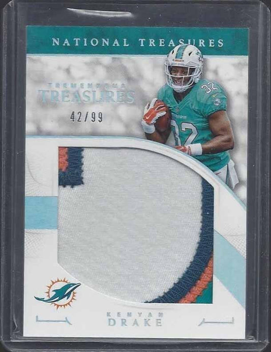 KENYAN DRAKE 2016 NATIONAL TREASURES TREMENDOUS JUMBO 4 COLOR PATCH RC #D 42/99