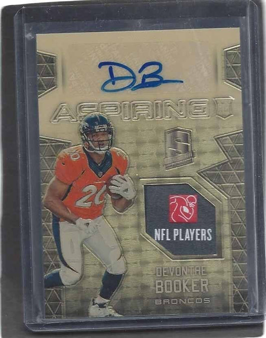 DEVONTAE BOOKER 2016 SPECTRA ASPIRING GOLD VINYL SUPERFRACTOR PATCH AUTO RC 1/1