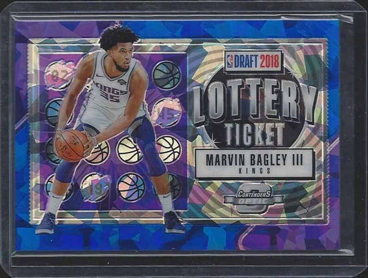 MARVIN BAGLEY III 2018-19 CONTENDERS OPTIC LOTTERY TICKET CRACKED ICE BLUE SP RC