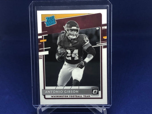 ANTONIO GIBSON 2020 PANINI DONRUSS OPTIC RATED ROOKIE BLACK WHITE VARIATION# 335