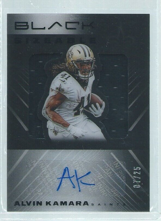 ALVIN KAMARA 2020 PANINI BLACK SIZEABLE JERSEY AUTO #D 7/25