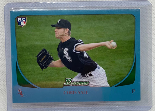 CHRIS SALE 2011 TOPPS BOWMAN LIGHT BLUE RC #D 490/500