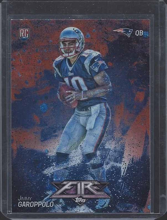 JIMMY GAROPPOLO 2014 TOPPS FIRE SILVER FOIL ROOKIE RC #115