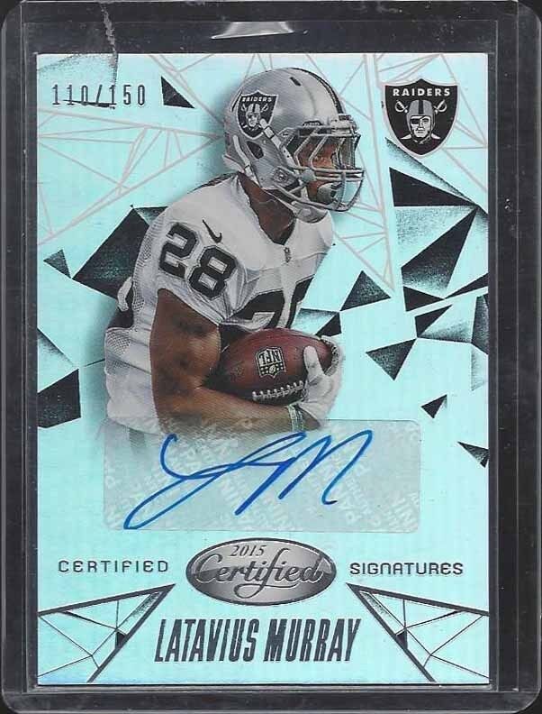 LATAVIUS MURRAY 2015 CERTIFIED SIGNATURES AUTO #D 110/150