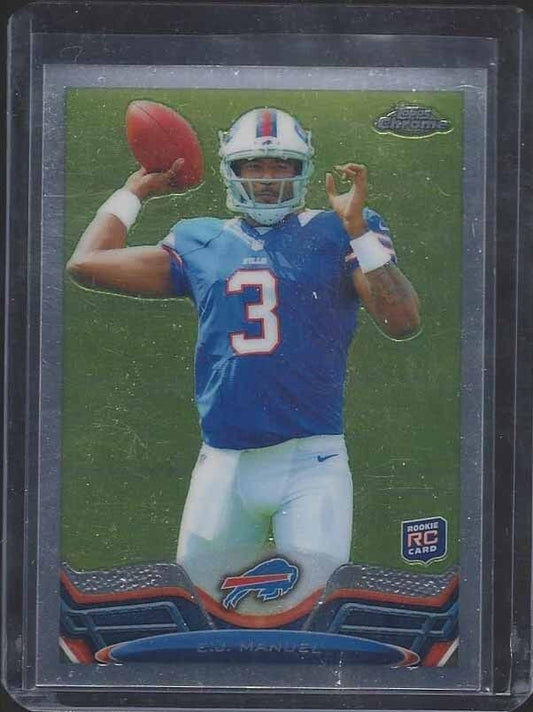 E.J. MANUEL 2013 TOPPS CHROME SP PHOTO VARIATION SHORT PRINT VARIANT RC #45