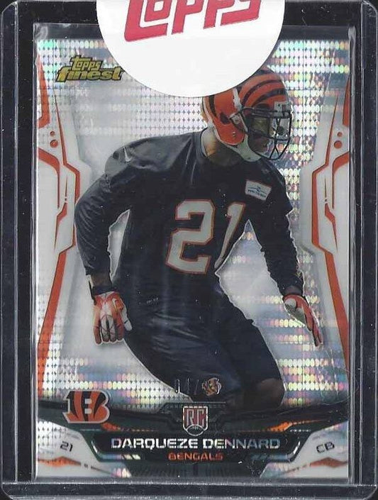 DARQUEZE DENNARD 2014 TOOPPS FINEST BENGALS PULSAR REFRACTOR ROOKIE RC #D 4/25