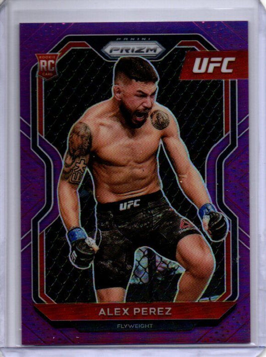 ALEX PEREZ 2021 PANINI PRIZM UFC PURPLE PRIZM RC #D 123/149