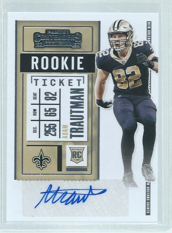 ADAM TRAUTMAN 2020 PANINI CONTENDERS ROOKIE TICKET AUTO RC #184