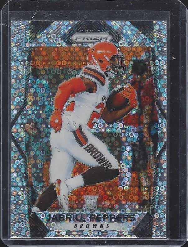 JABRILL PEPPERS 2017 PANINI PRIZM SILVER DISCO ROOKIE PRIZMS RC #274