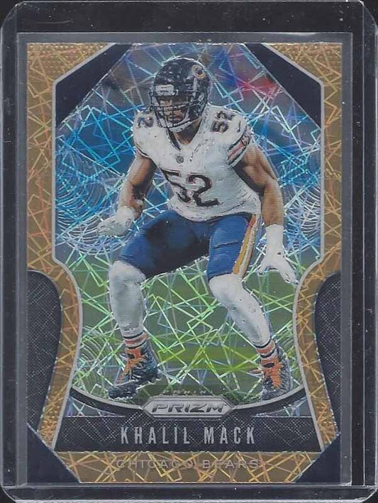 KHALIL MACK 2019 PANINI PRIZM GOLD LAZER PRIZMS SP #105