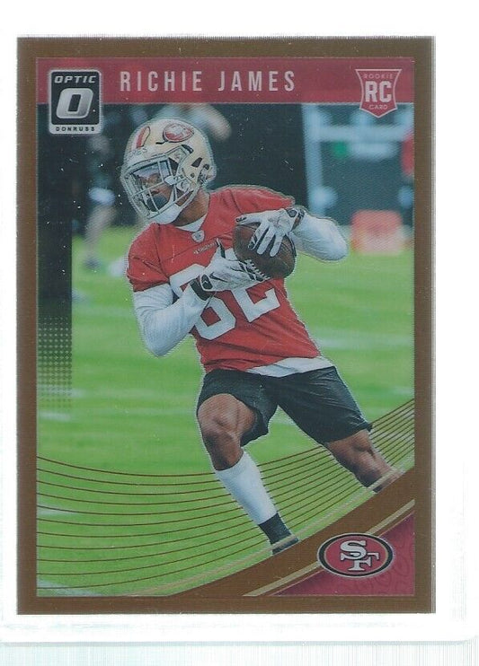 RICHIE JAMES 2018 DONRUSS OPTIC HOLO COPPER BRONZE ROOKIE RC #117